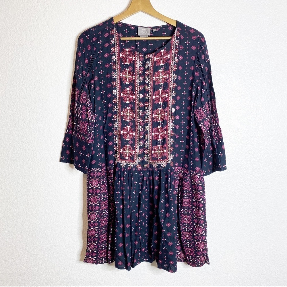 Vanessa Virginia- Kaleidoscope Swing Dress- M - Picture 3 of 10